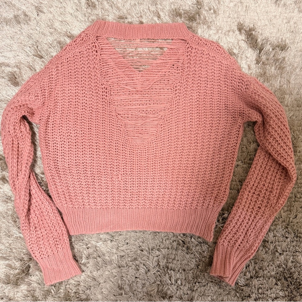 Pink Knit Sweater - Picture 3 of 6